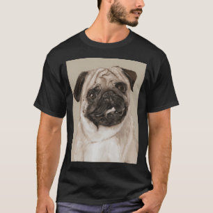 Camiseta Pintura de Pug