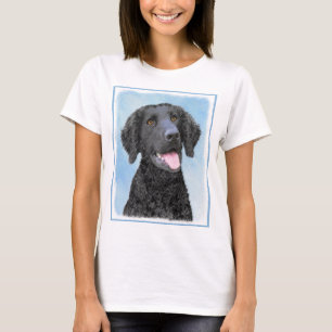 Camiseta Pintura De Retriever Revestida Por Cachorro - Arte