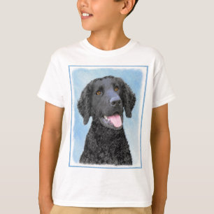 Camiseta Pintura De Retriever Revestida Por Cachorro - Arte