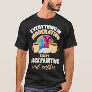 Camiseta Pintura de Rochas Engraçadas Café Lover Rock Pai