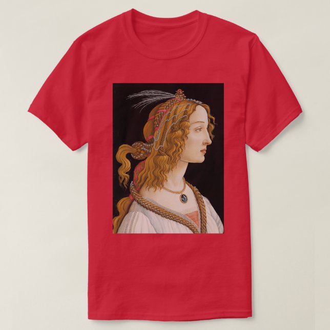 Camiseta Pintura de Sandro Botticelli (Frente do Design)