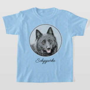 Camiseta Pintura de Schipperke - Arte de Cachorro Original
