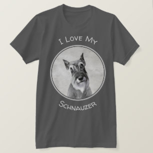 Camiseta Pintura de Schnauzer (Giant) - Arte Canina