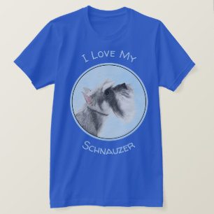 Camiseta Pintura de Schnauzer (Giant, Standard) - Arte Cani