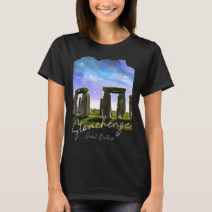 Camiseta Pintura De Stonehenge England Souvenir Stonehenge