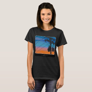 Camiseta Pintura de "Sunset Hum" em uma