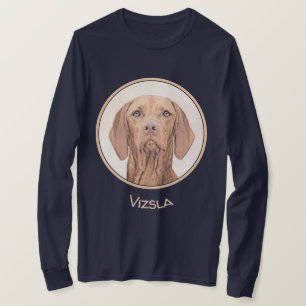 Camiseta Pintura de Vizsla - Arte Cão Original Bonita