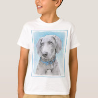 Pintura de Weimaraner - Arte de Cachorro Original