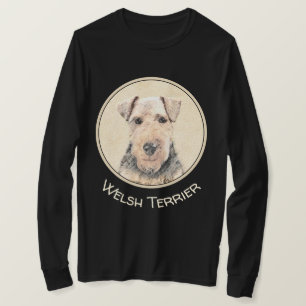 Camiseta Pintura de Welsh Terrier - Arte de Cachorro Origin