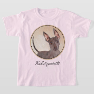 Camiseta Pintura de Xoloitzcuintli - Arte Original de Cacho