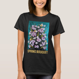 Camiseta Pintura do Buquê de Primavera por Alfred Fox
