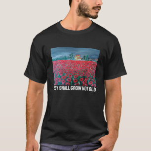 Camiseta Pintura do Campo de Amapolas por Alfred Fox