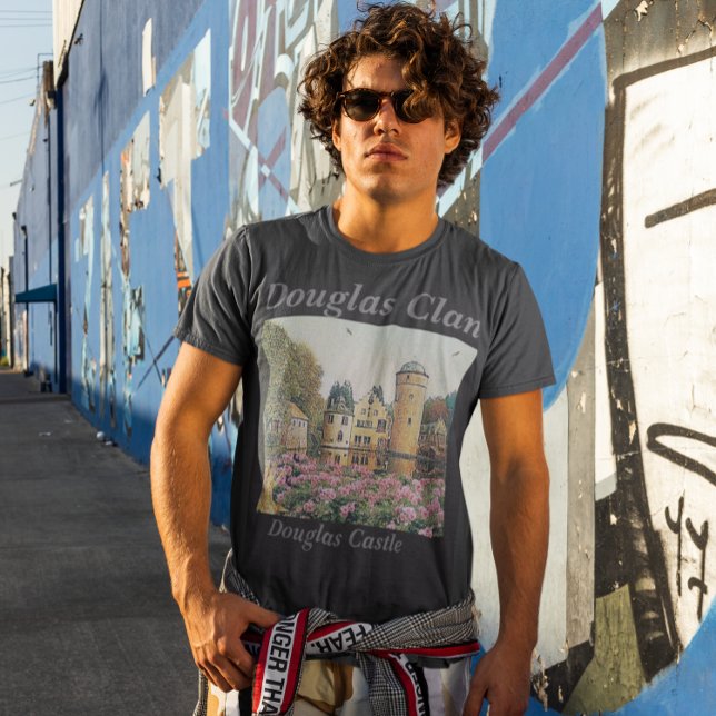 Camiseta Pintura do Castelo Douglas do Clã Douglas escocês (Criador carregado)
