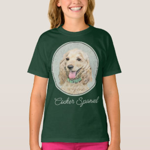 Camiseta Pintura do Cocker Spaniel Buff - Arte Original par