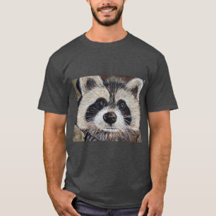 Camiseta Pintura do guaxinim