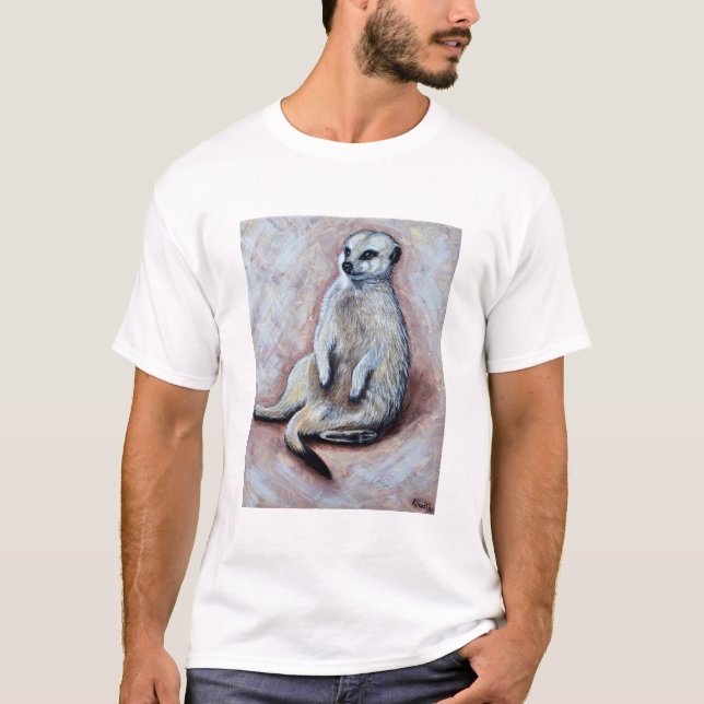 Camiseta Pintura do Meerkat Slouchy (Frente)