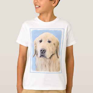 Camiseta Pintura do ouro Retriever - Arte Cachorra Original