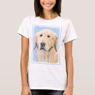 Camiseta Pintura do ouro Retriever - Arte Cachorra Original