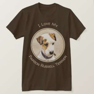 Camiseta Pintura do Parson Jack Russell Terrier - Arte Cani