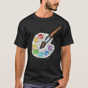 Camiseta Pintura do pintor de Desenhar de artista