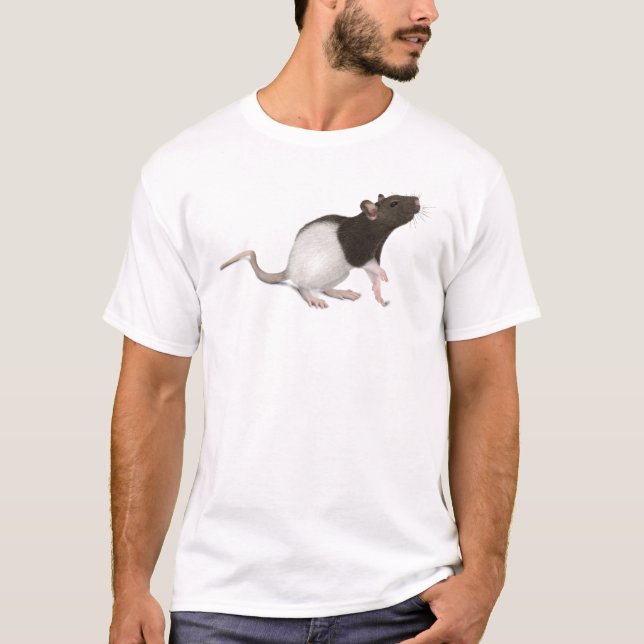 Camiseta Pintura do rato do animal de estimação (Frente)