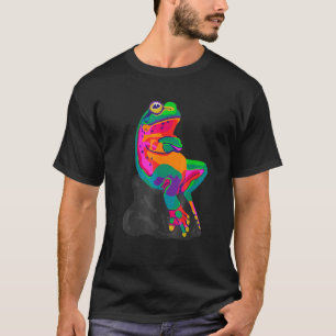 Camiseta Pintura do Sapo arco-íris