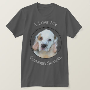 Camiseta Pintura do Spaniel de Clumber - arte original