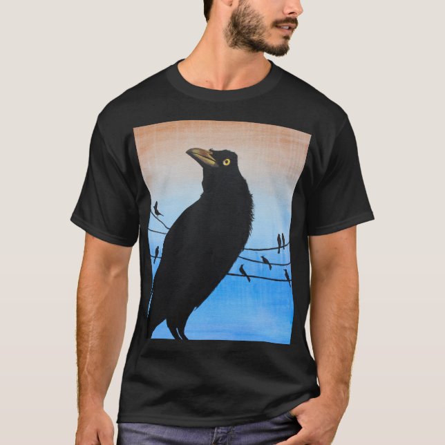 Camiseta Pintura dos animais selvagens do amante do pássaro (Frente)