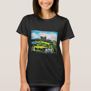Camiseta Pintura em Aquarela da Paisagem de Inishmore