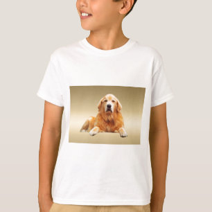 Camiseta Pintura em Aquarela de Cachorro Labrador Preto