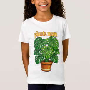 Camiseta Pintura em Aquarela de Planta em Vaso Boho - "Esco