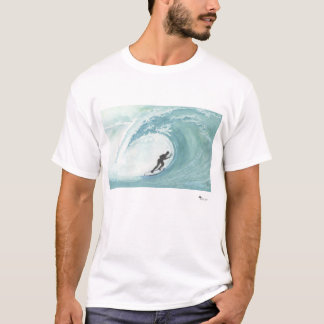 Camiseta Pintura em Aquarela Única de uma T-shirt de Surfer