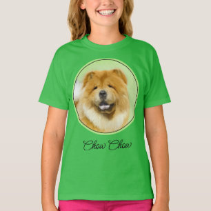 Camiseta Pintura em Chow - T-Shirt original de Cachorro