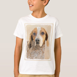 Camiseta Pintura em Coonhound Inglês Americano - Arte Canin