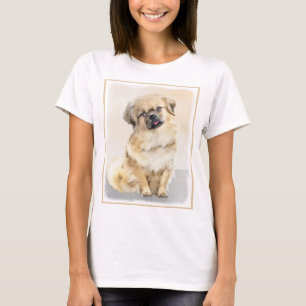 Camiseta Pintura em espanhol tibetano - Arte canina origina