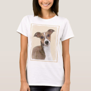 Camiseta Pintura em Greyhound Italiano - Arte de Cachorro O