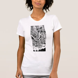 Camiseta Pintura em grupo noturno mais negras - preto e bra