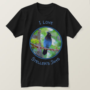 Camiseta Pintura em Jay de Steller - Arte original de páss