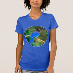 Camiseta Pintura em Jay de Steller - Arte original sobre pá