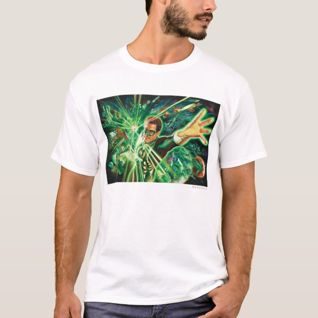 Camiseta Pintura em Lanterna Verde (Frente)
