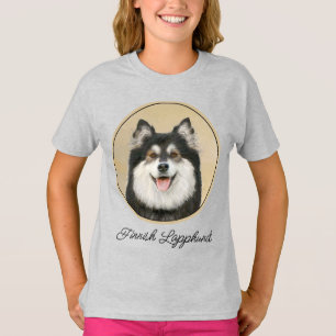 Camiseta Pintura em Lapfund Finlandês - Arte Cachorra Origi