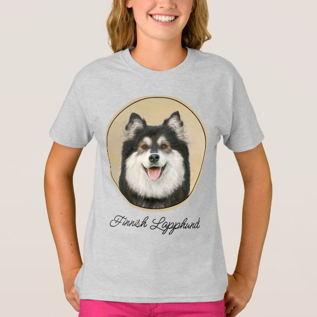 Camiseta Pintura em Lapfund Finlandês - Arte Cachorra Origi (Frente)