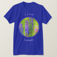 Pintura em Lupine - Arte Flor Original