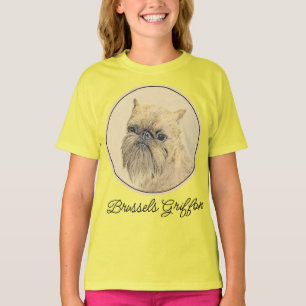 Camiseta Pintura em Massa de Bruxelas Griffon - Arte Origin