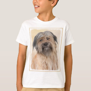 Camiseta Pintura em Pastor Pirenéus - Arte Cachorro Origina