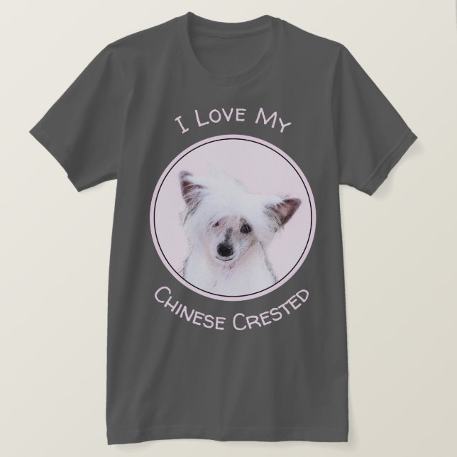 Camiseta Pintura em Pó Chinês - Arte Canina (Frente do Design)