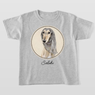 Camiseta Pintura em Saluki (Fawn) - Arte de Cachorro Origin