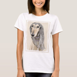 Camiseta Pintura em Saluki (Fawn) - Arte de Cachorro Origin