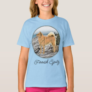 Camiseta Pintura em Seashore - Arte-Cão T-Shi