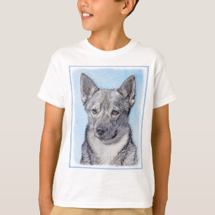 Camiseta Pintura em Vallhund, na Suécia - Arte Cachorro Ori